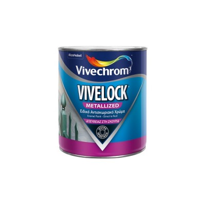 VIVELOCK 750ml METALLIZED ΜΑΥΡΟ 724