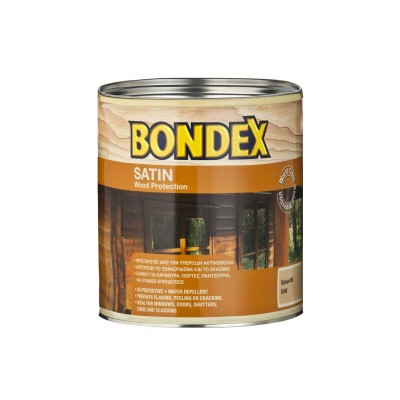 ΒΕΡΝΙΚΙ ΕΜΠΟΤΙΣΜΟΥ ΕΞΩΤΕΡΙΚΗΣ ΧΡΗΣΗΣ BONDEX SATIN 0.75lt REDWOOD 909